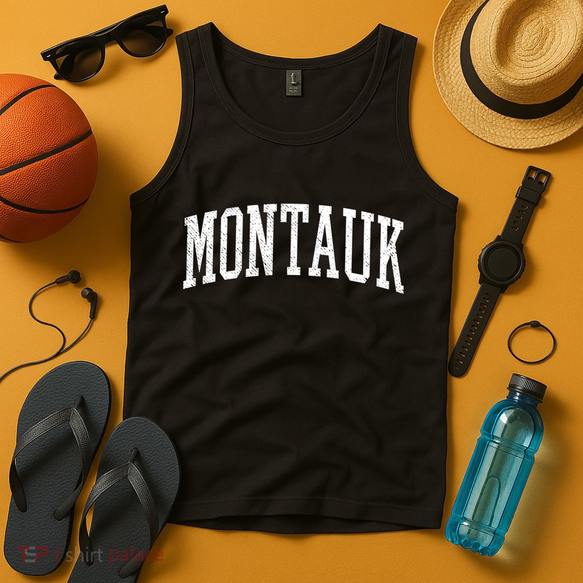 Classic Varsity Distressed Montauk Tank Top