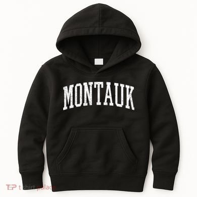 Classic Varsity Distressed Montauk Kids Hoodie