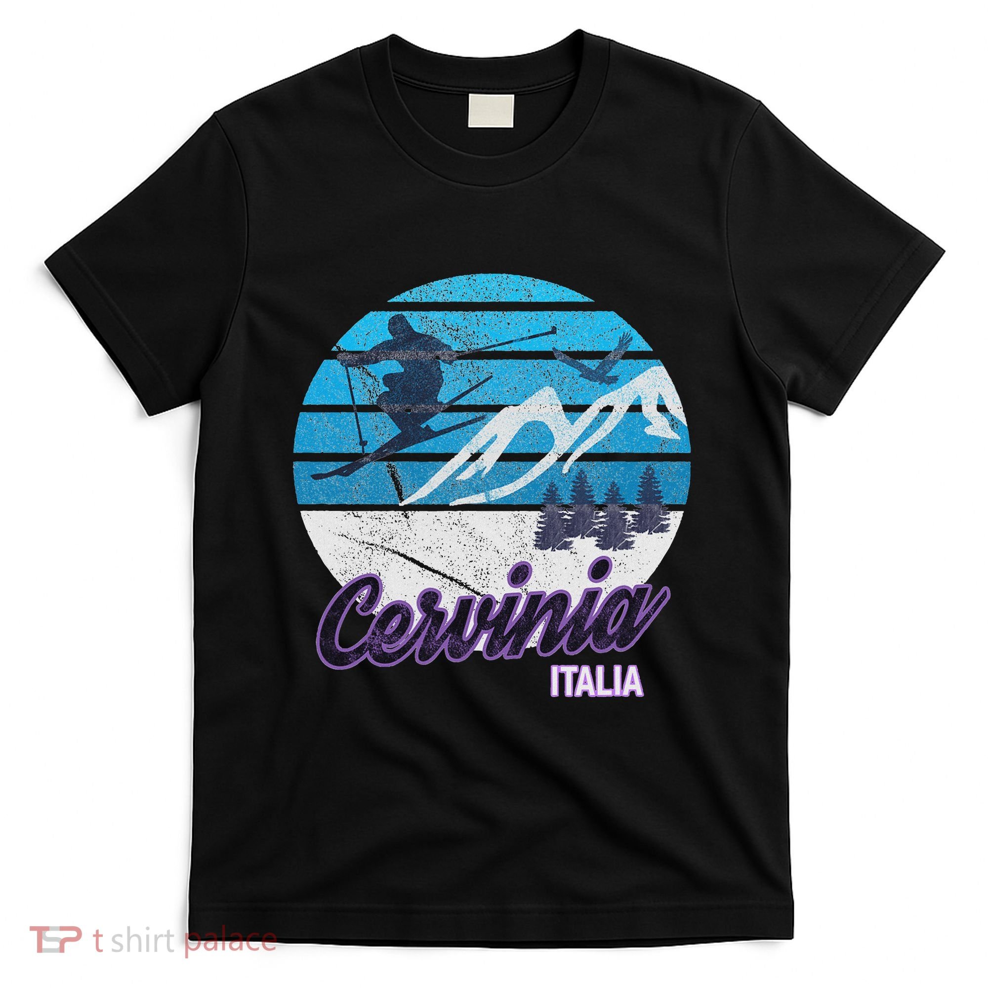 Cervinia Valle DAosta Italy Ski Resort Snowboarding T-Shirt