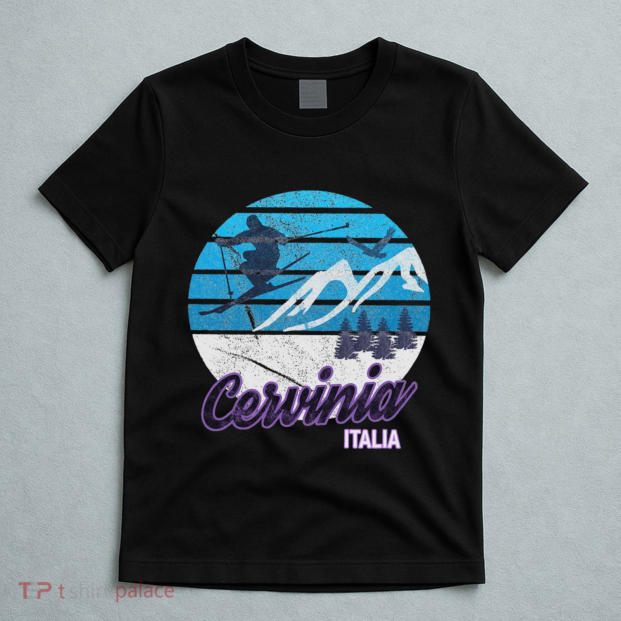 Cervinia Valle DAosta Italy Ski Resort Snowboarding T-Shirt