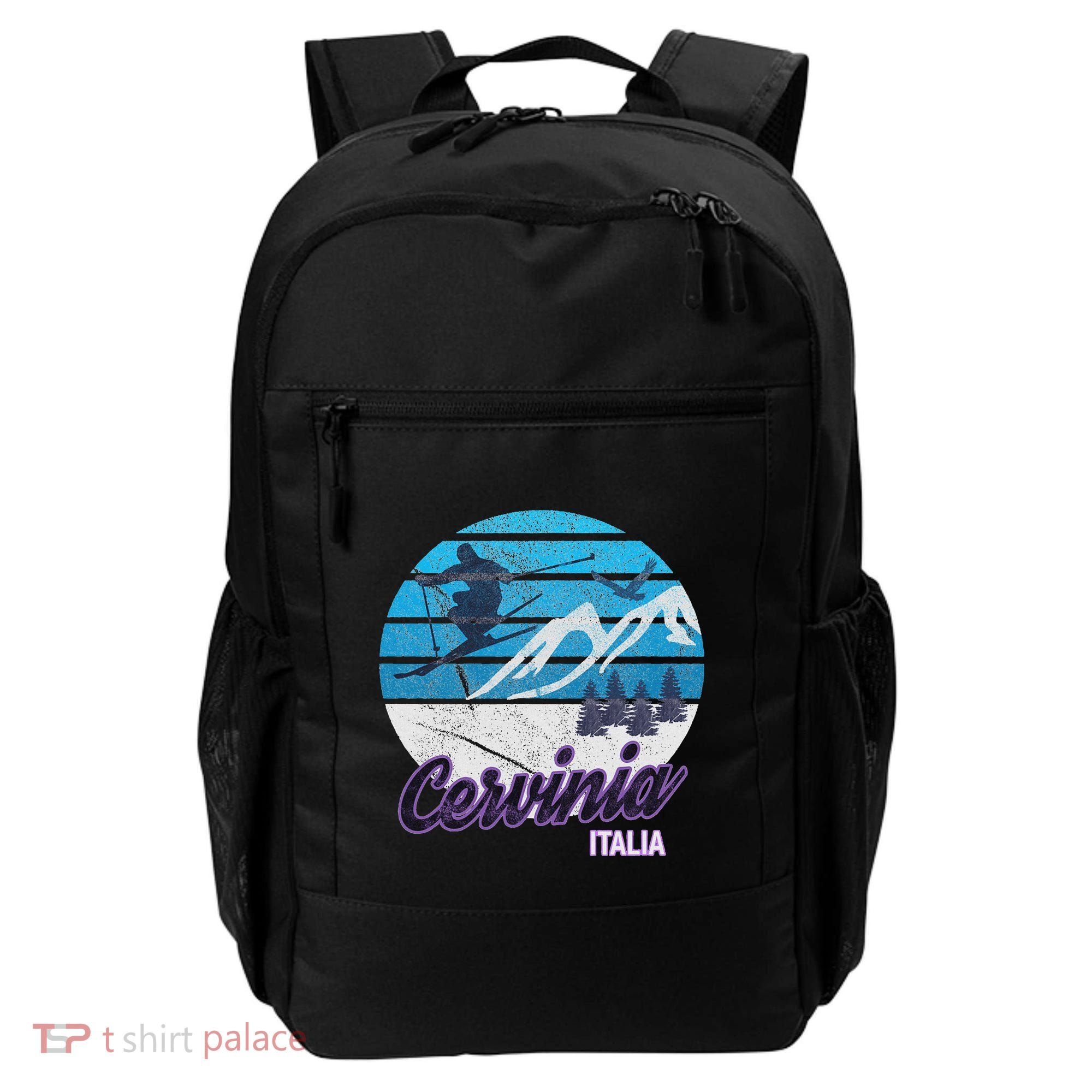 Cervinia Valle DAosta Italy Ski Resort Snowboarding Backpack