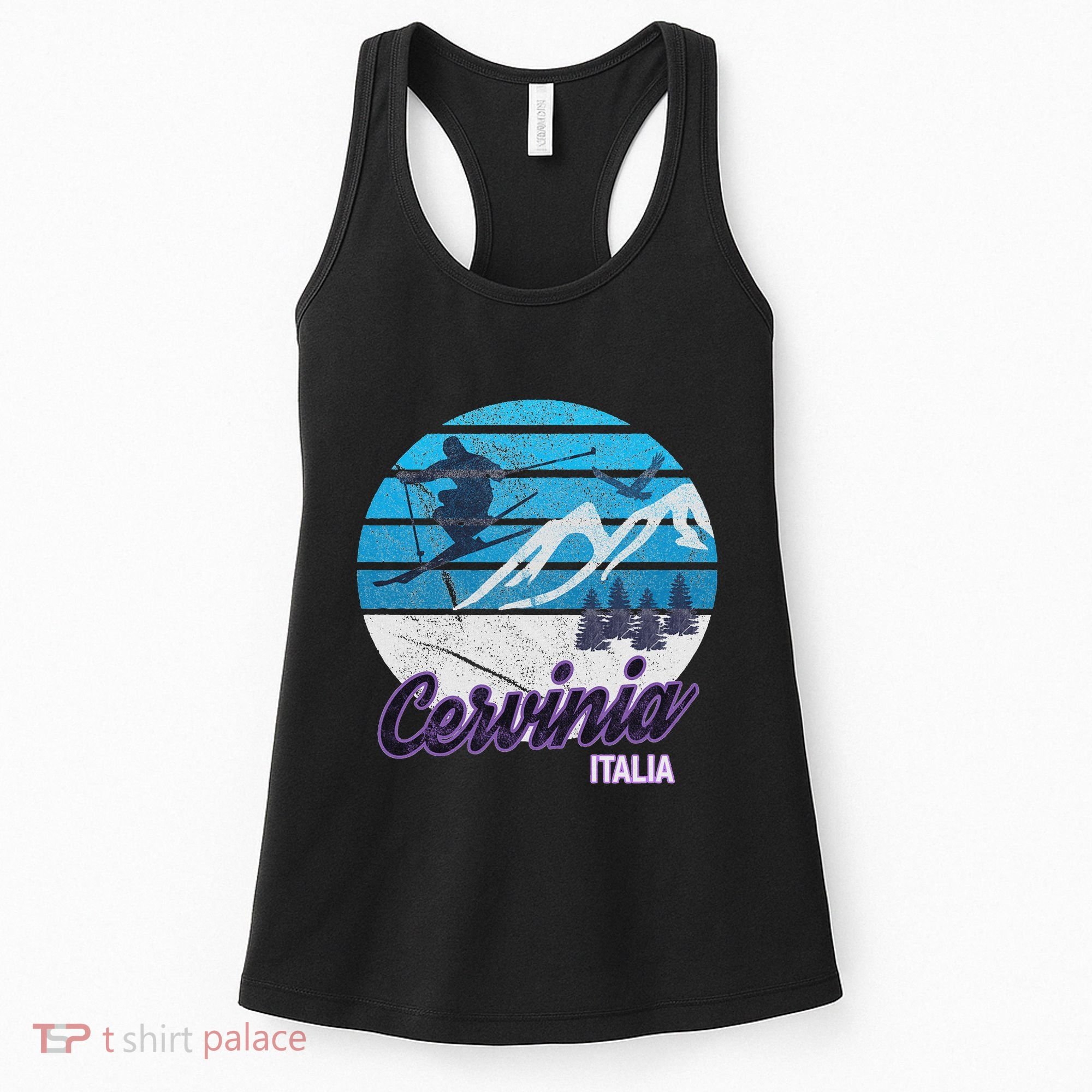 Cervinia Valle DAosta Italy Ski Resort Snowboarding Women's Tank Top