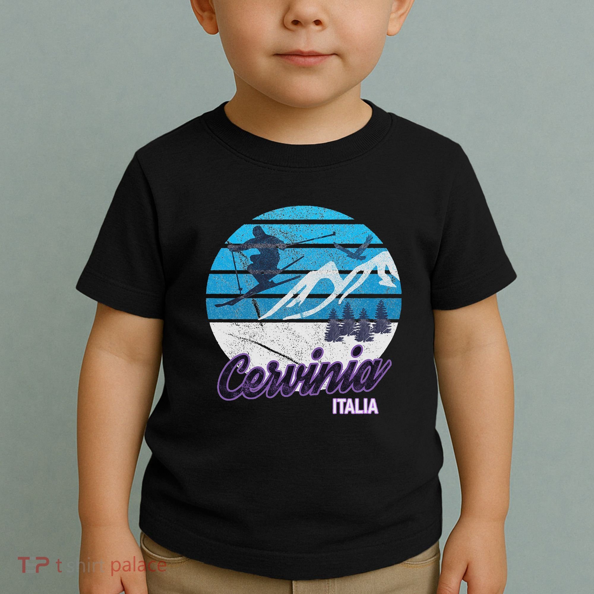 Cervinia Valle DAosta Italy Ski Resort Snowboarding Toddler T-Shirt