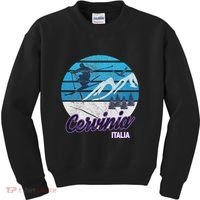Cervinia Valle DAosta Italy Ski Resort Snowboarding Kids Sweatshirt thumb 0