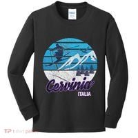 Cervinia Valle DAosta Italy Ski Resort Snowboarding Kids Long Sleeve Shirt thumb 0