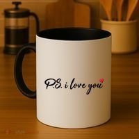 Cute Valentines Day P.S. I Love You Coffee Mug thumb 4