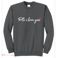 Cute Valentines Day P.S. I Love You Sweatshirt thumb 0