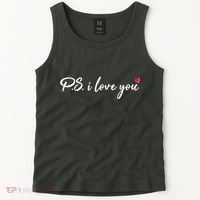 Cute Valentines Day P.S. I Love You Tank Top thumb 2
