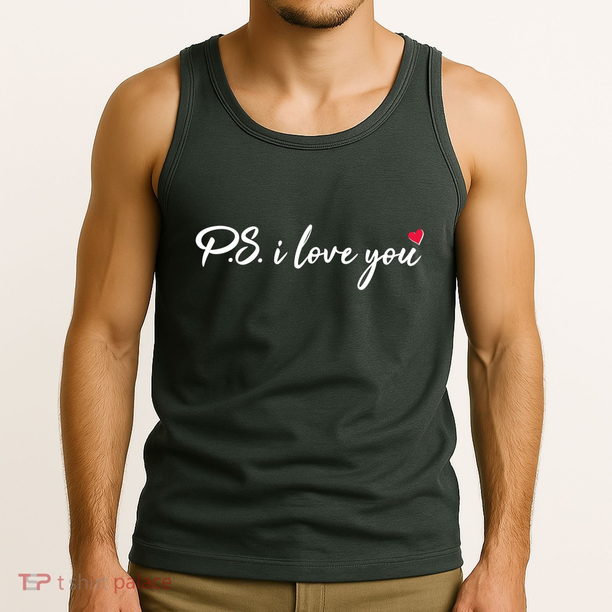 Cute Valentines Day P.S. I Love You Tank Top