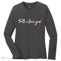Cute Valentines Day P.S. I Love You Women's Long Sleeve Shirt thumb 0