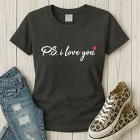 Cute Valentines Day P.S. I Love You Women's T-Shirt thumb 3