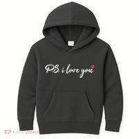 Cute Valentines Day P.S. I Love You Kids Hoodie thumb 0