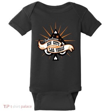 Cool Vector Design Las Vegas Sin City Baby Bodysuit