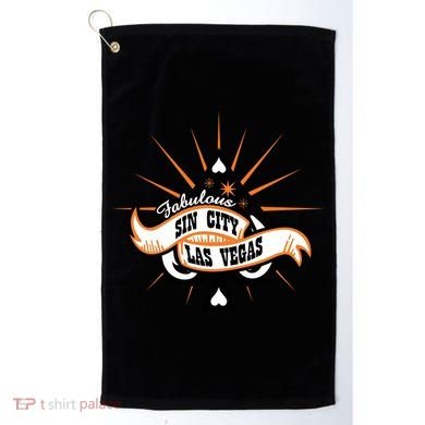Cool Vector Design Las Vegas Sin City Golf Towel