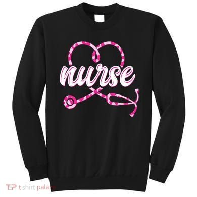 Cute Valentines Day Nurse Heart Stethoscope Sweatshirt