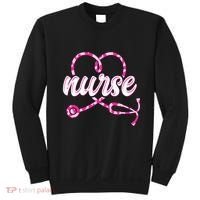 Cute Valentines Day Nurse Heart Stethoscope Sweatshirt thumb 0