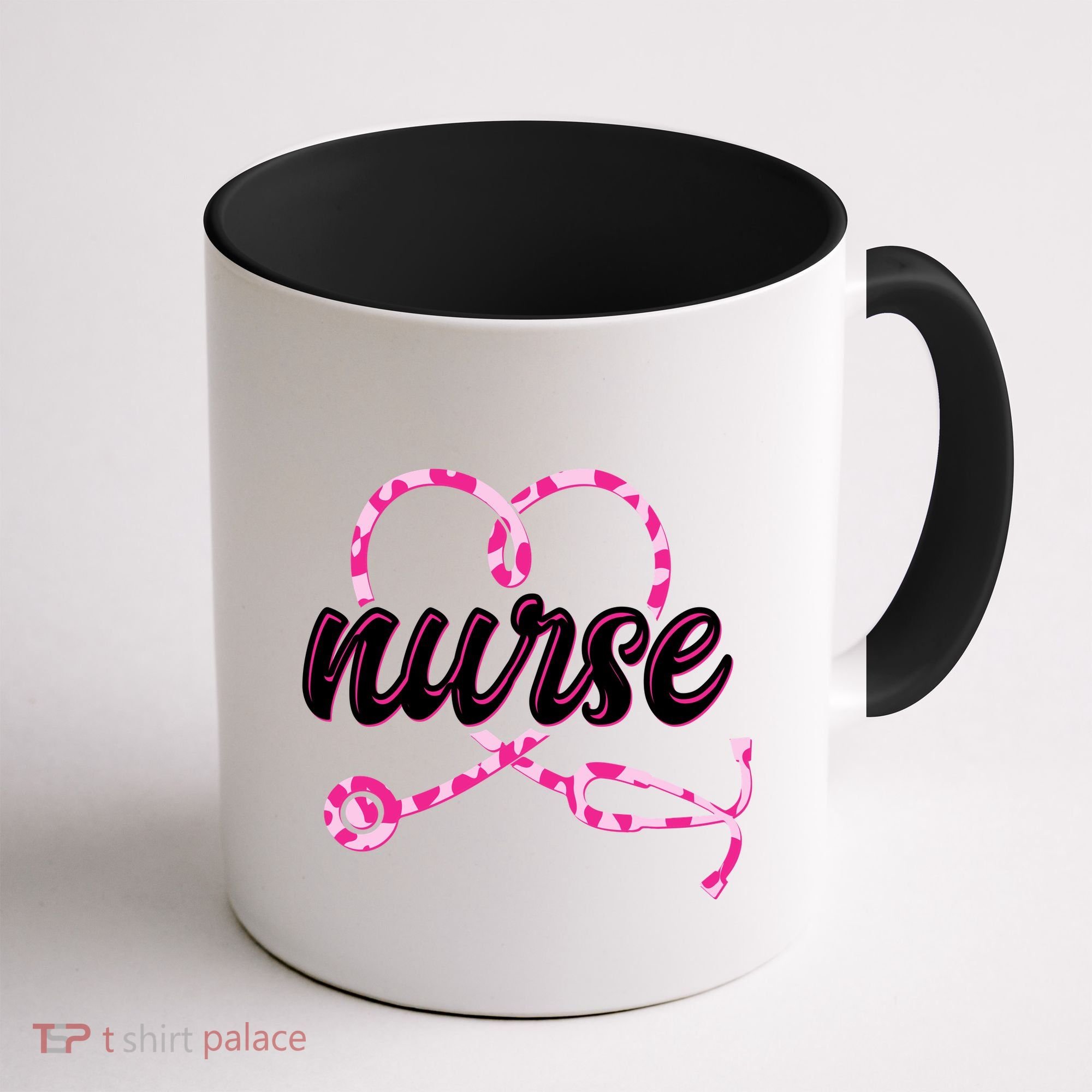 Cute Valentines Day Nurse Heart Stethoscope Coffee Mug