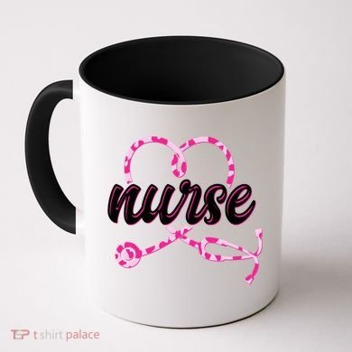 Cute Valentines Day Nurse Heart Stethoscope Coffee Mug