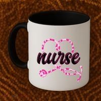 Cute Valentines Day Nurse Heart Stethoscope Coffee Mug thumb 2