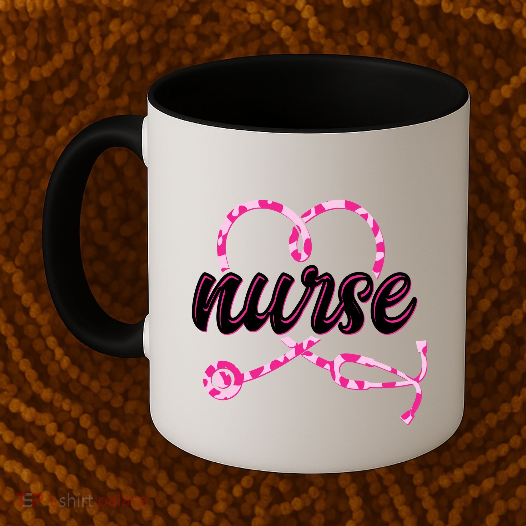 Cute Valentines Day Nurse Heart Stethoscope Coffee Mug