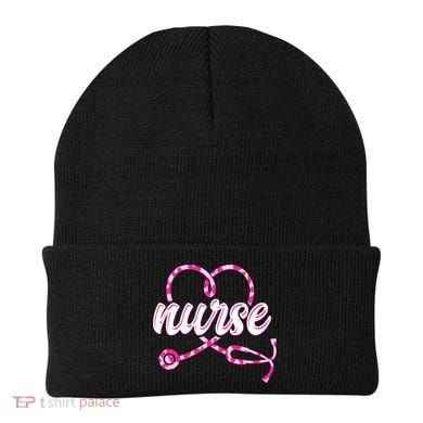 Cute Valentines Day Nurse Heart Stethoscope Beanie