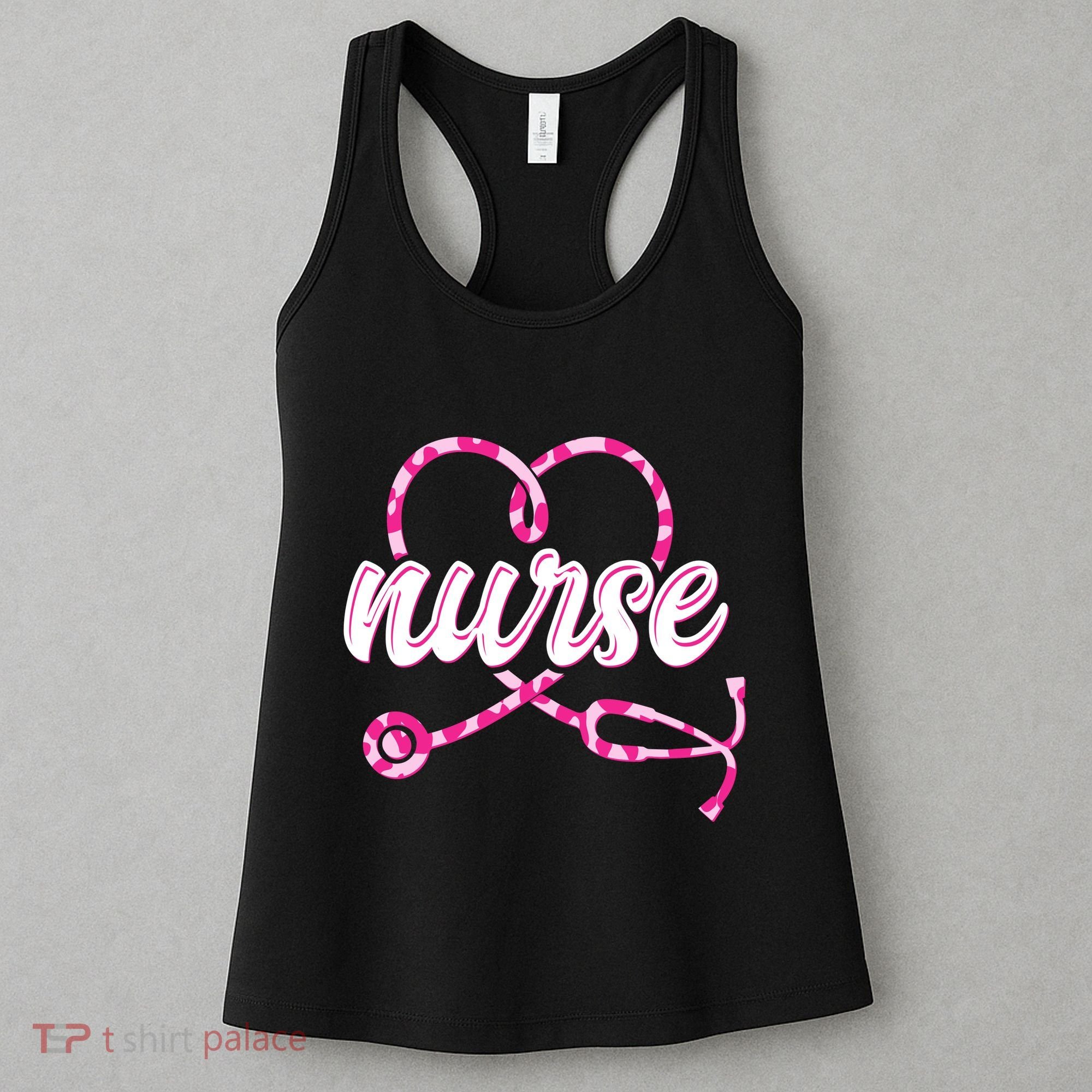 Cute Valentines Day Nurse Heart Stethoscope Women's Tank Top