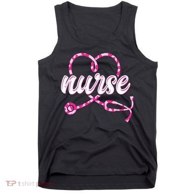 Cute Valentines Day Nurse Heart Stethoscope Tank Top