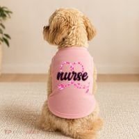 Cute Valentines Day Nurse Heart Stethoscope Doggie Tank thumb 2