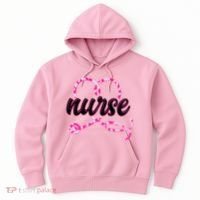 Cute Valentines Day Nurse Heart Stethoscope Hoodie thumb 0