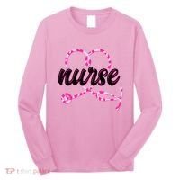 Cute Valentines Day Nurse Heart Stethoscope Long Sleeve Shirt thumb 0