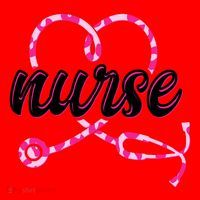 Cute Valentines Day Nurse Heart Stethoscope Santa Hat thumb 1