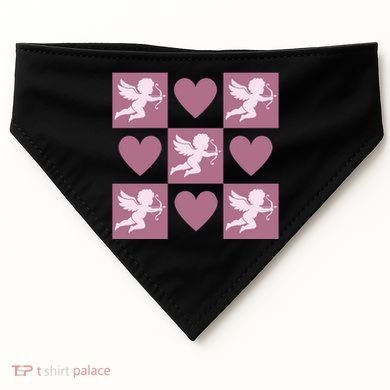 Cupid Valentines Day Heart Love USA-Made Doggie Bandana