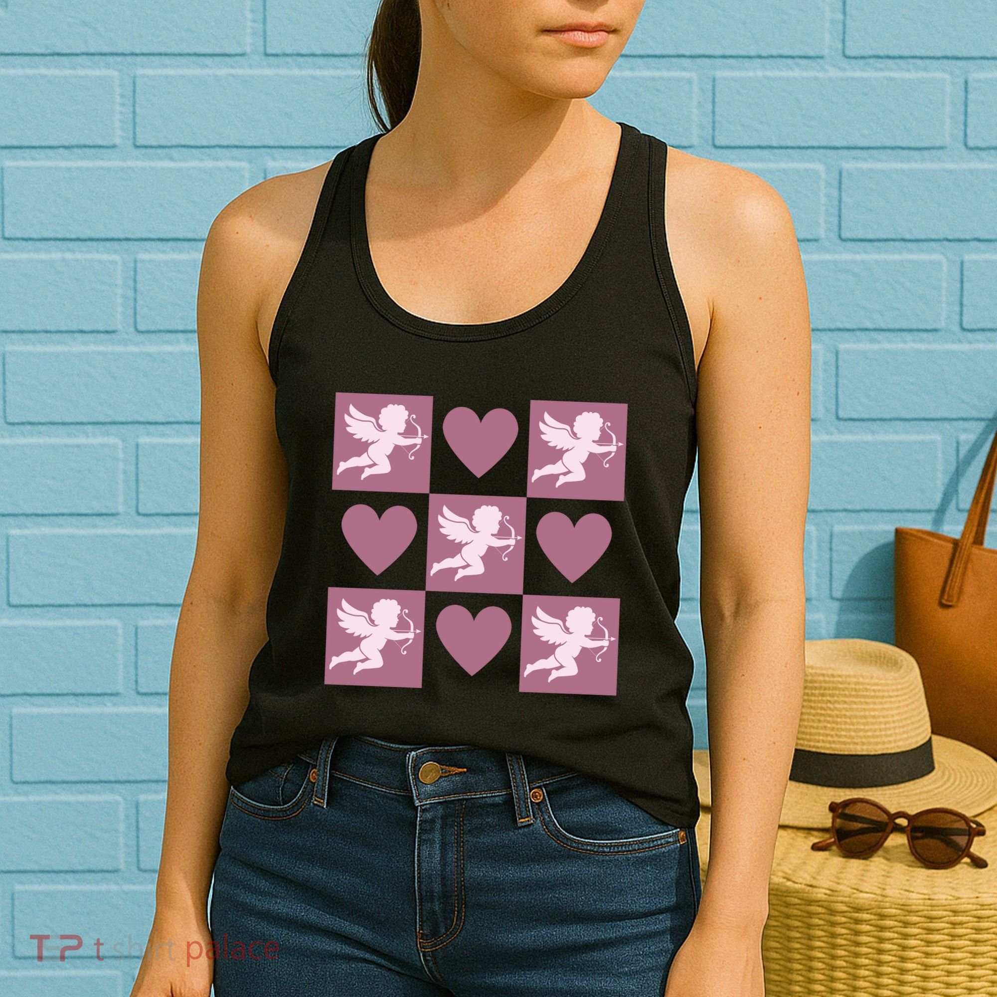 Cupid Valentines Day Heart Love Women's Tank Top