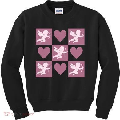 Cupid Valentines Day Heart Love Kids Sweatshirt