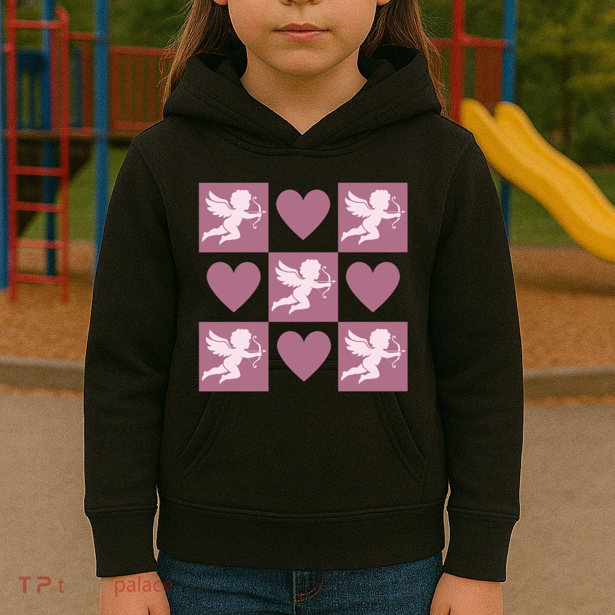 Cupid Valentines Day Heart Love Kids Hoodie