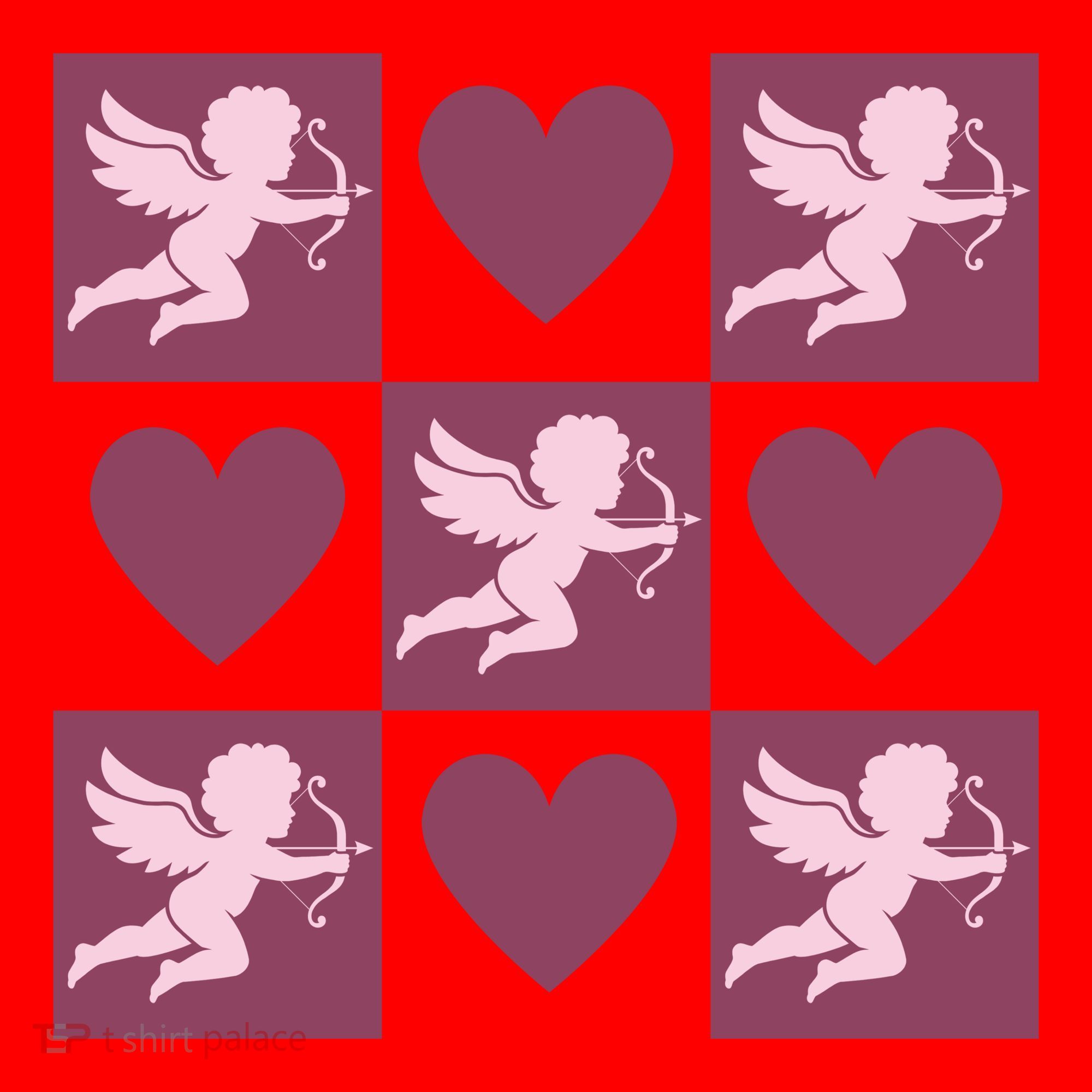 Cupid Valentines Day Heart Love Santa Hat