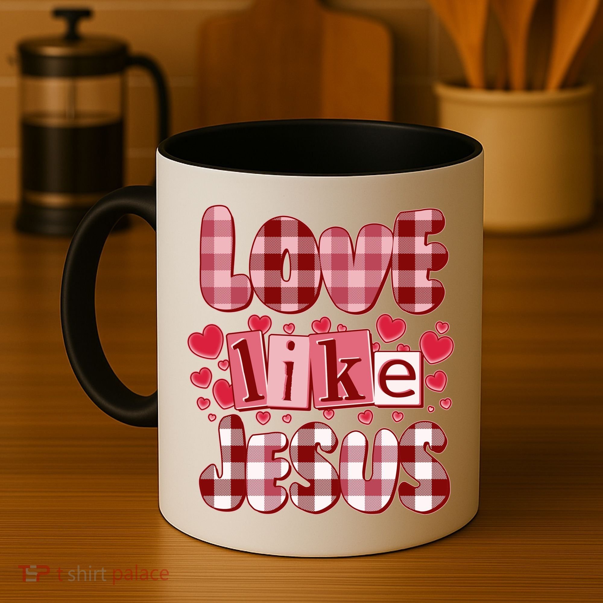 Cute Valentines Day Love Like Jesus Coffee Mug