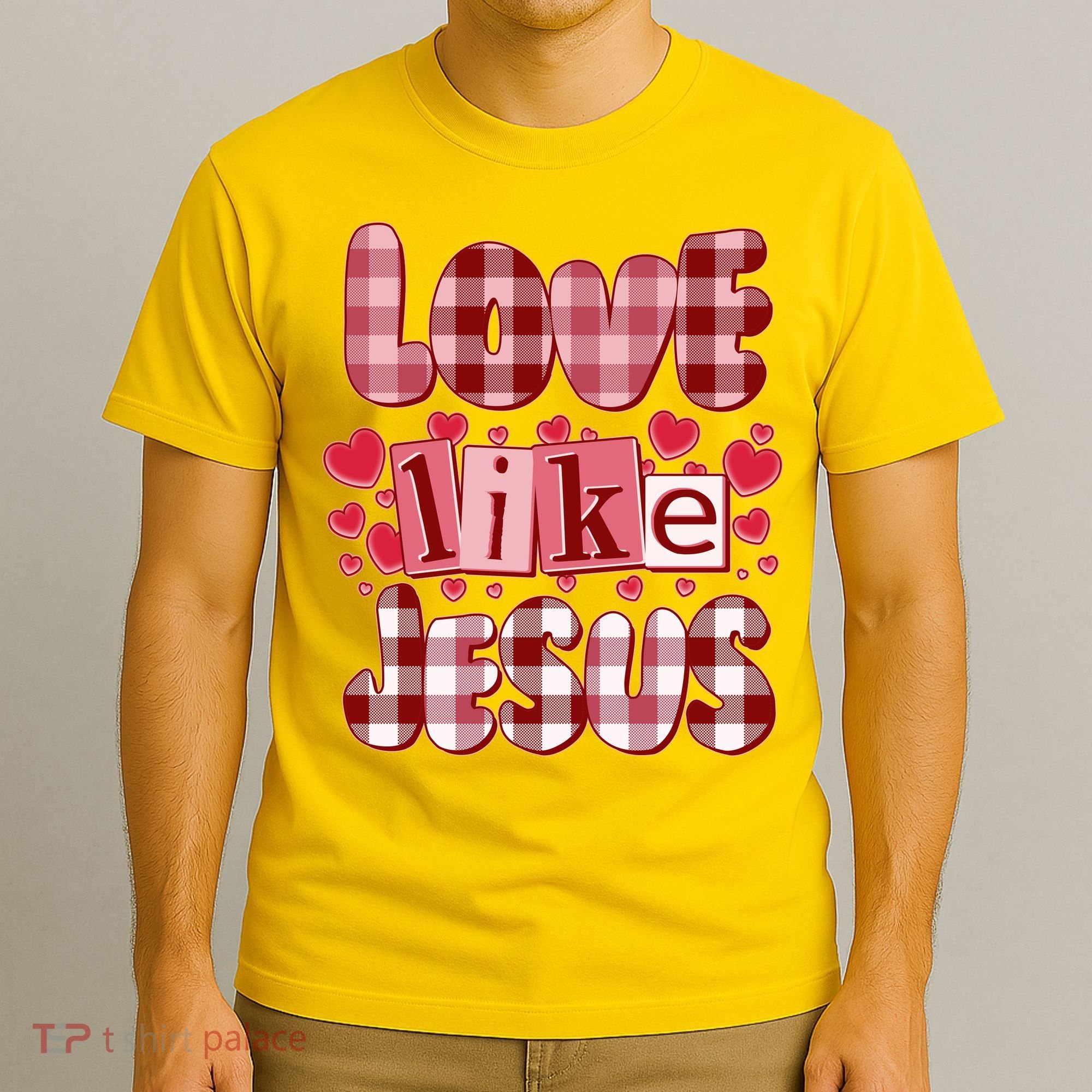 Cute Valentines Day Love Like Jesus T-Shirt