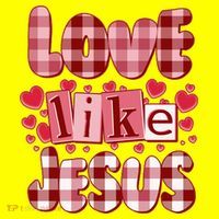 Cute Valentines Day Love Like Jesus T-Shirt thumb 7