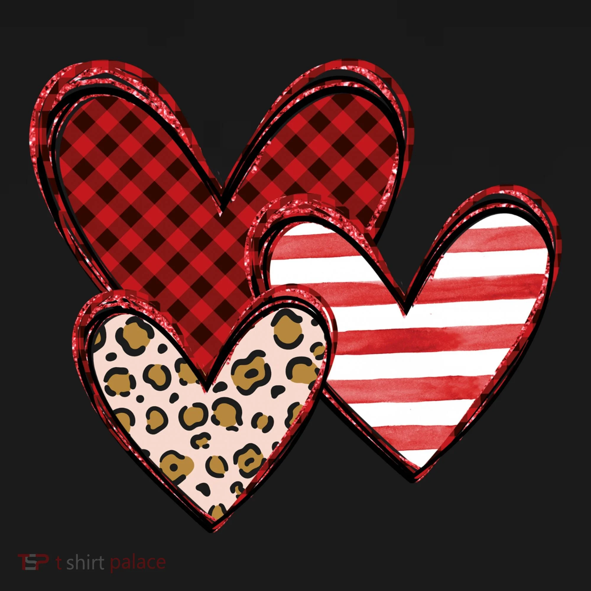 Cute Valentines Day Heart Pattern Doggie Tank