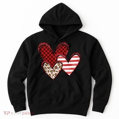 Cute Valentines Day Heart Pattern Hoodie