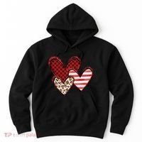 Cute Valentines Day Heart Pattern Hoodie thumb 0