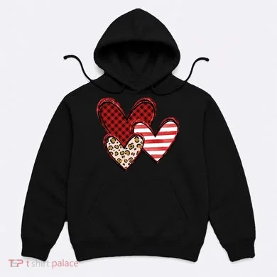 Cute Valentines Day Heart Pattern Hoodie