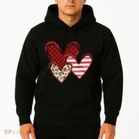 Cute Valentines Day Heart Pattern Hoodie thumb 2