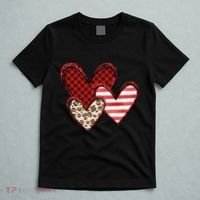 Cute Valentines Day Heart Pattern T-Shirt thumb 5