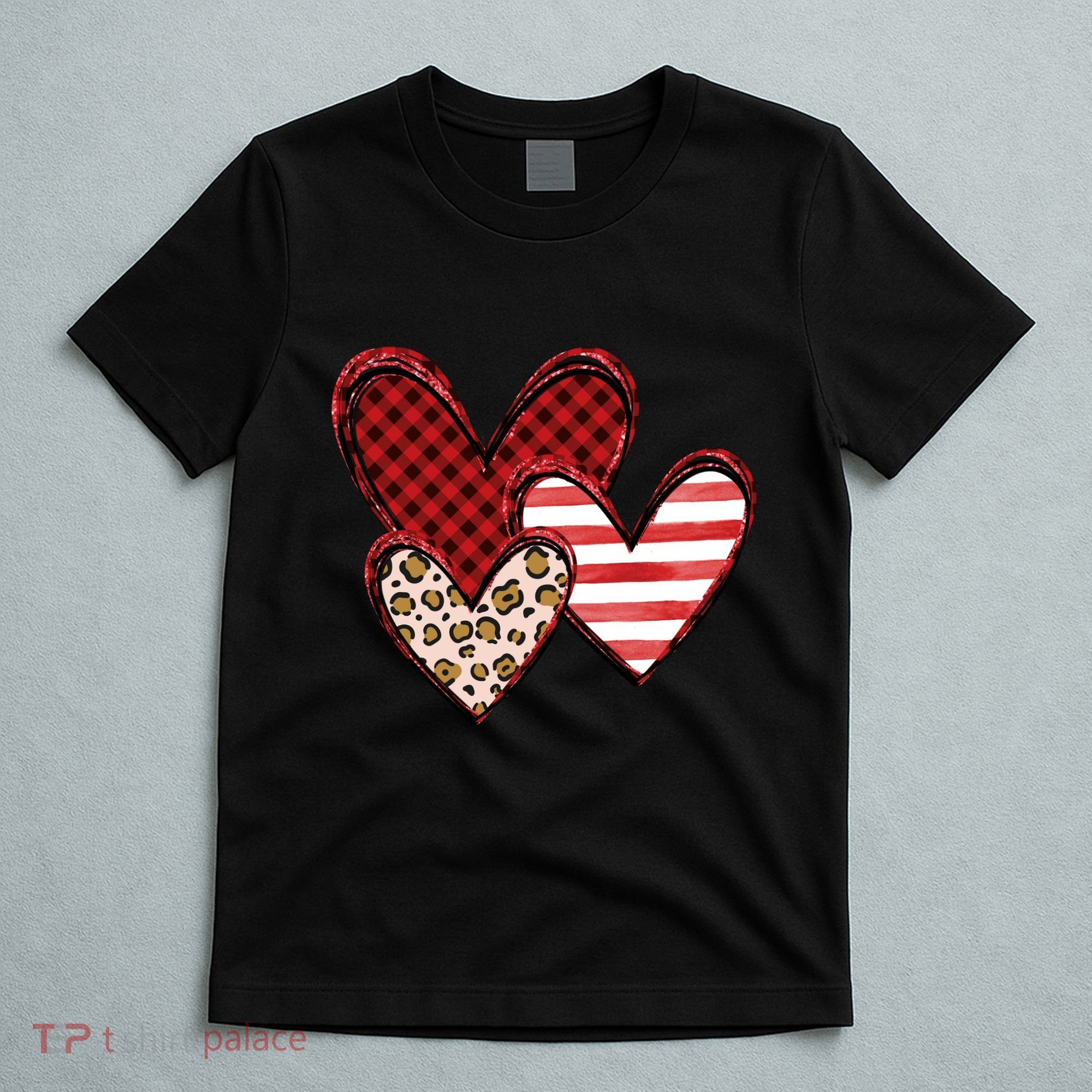 Cute Valentines Day Heart Pattern T-Shirt