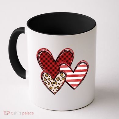 Cute Valentines Day Heart Pattern Coffee Mug