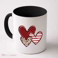 Cute Valentines Day Heart Pattern Coffee Mug thumb 0
