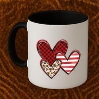 Cute Valentines Day Heart Pattern Coffee Mug thumb 2
