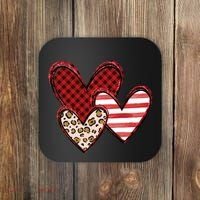 Cute Valentines Day Heart Pattern Coaster thumb 0